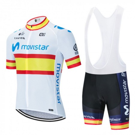 Completo Maglia + Pantaloncino con bretelle 2020 Movistar Team N002